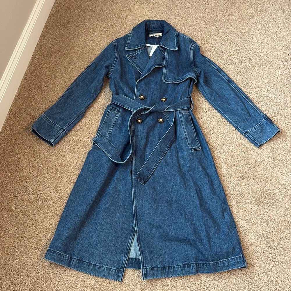 Madewell Oversized Denim Trench Coat